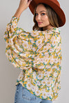 FLORAL PRINT BLOUSE TOP