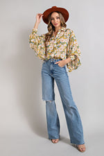 FLORAL PRINT BLOUSE TOP