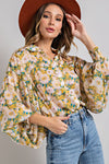 FLORAL PRINT BLOUSE TOP
