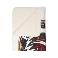 Red Oak Hawks Vintage Mascot Sherpa Blanket