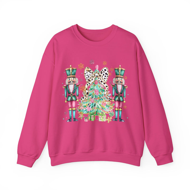 Preppy Nutcrackers with Christmas Tree Sweatshirt