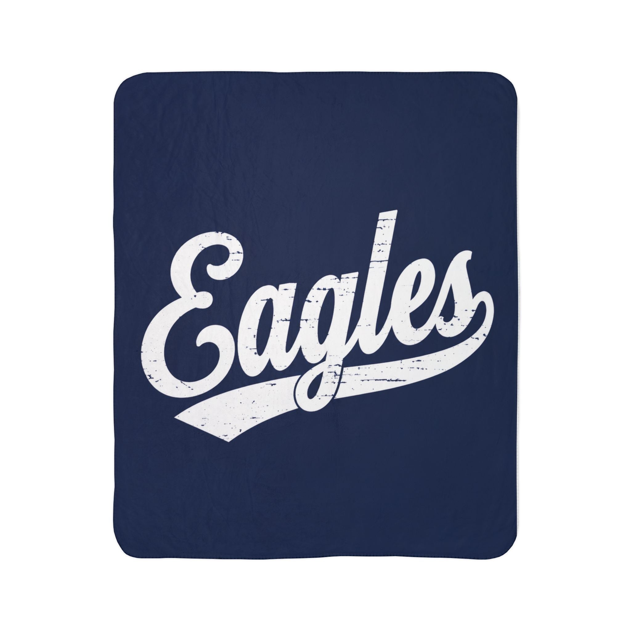 Eagles Script Sherpa Blanket