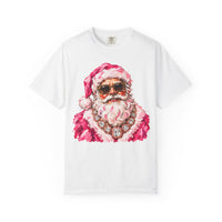 Pink Glam Santa Comfort Colors T-shirt