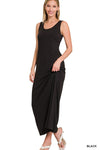 Sleeveless Scoop Neck Maxi Dress