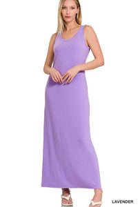 Sleeveless Scoop Neck Maxi Dress