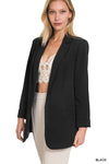 Long Sleeve Open Front Classic Blazer