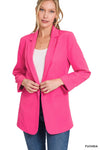 Long Sleeve Open Front Classic Blazer