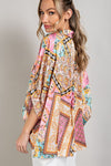 Printed Half  Sleeve Blouse Top