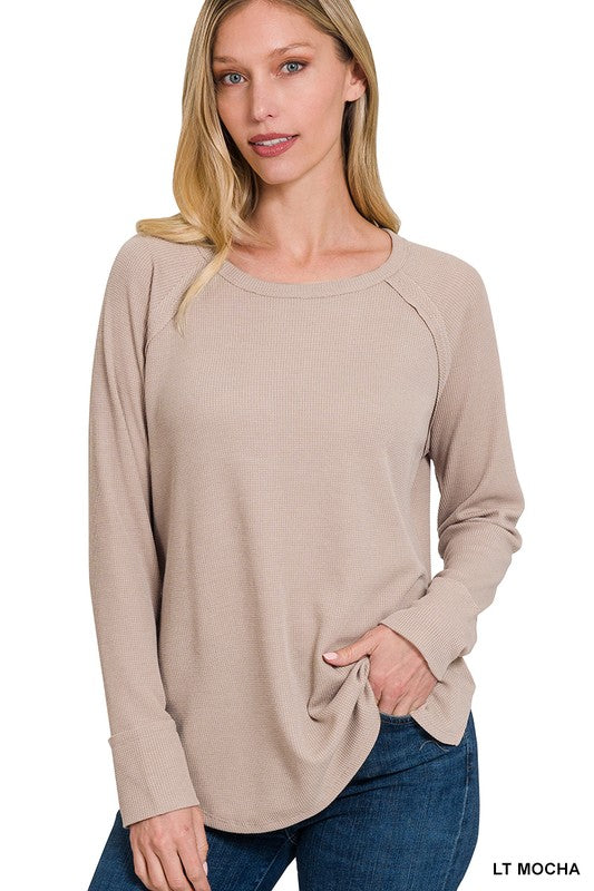 Long Sleeve Side Slit Top