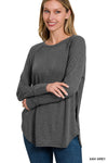Long Sleeve Side Slit Top