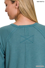 Long Sleeve Side Slit Top