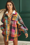 Multicolor Check Shirt Jacket