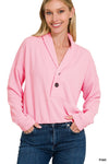 Corded Elastic Waist Top