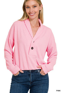 Corded Elastic Waist Top