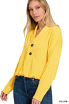 Corded Elastic Waist Top