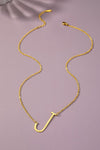 Large Initial Pendant Necklace