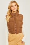 Cropped Puffer Vest