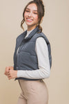 Cropped Puffer Vest