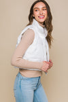 Cropped Puffer Vest