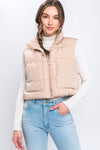 Cropped Puffer Vest
