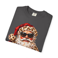 Leopard Glam Santa Comfort Colors T-shirt