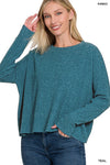 Ribbed Dolman Long Sleeve Top