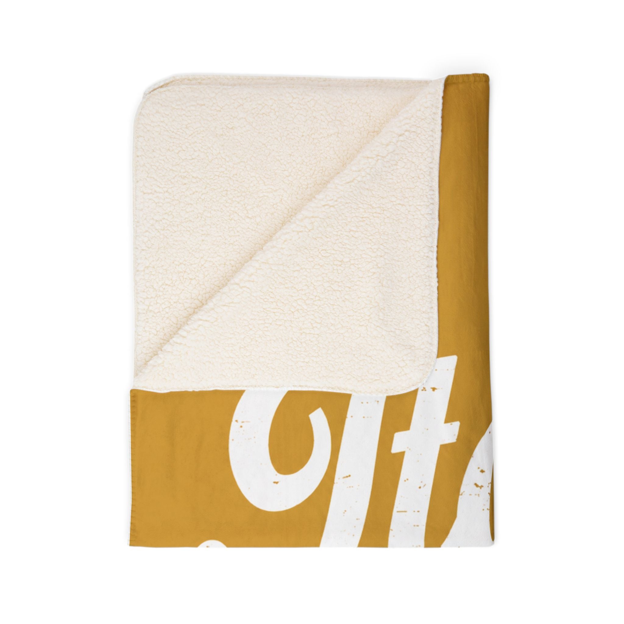 Italy Script Sherpa Blanket