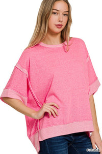 Contrast Trim Top