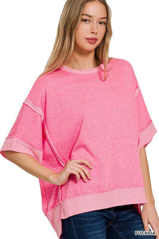 Contrast Trim Top