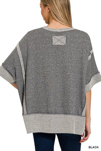 Contrast Trim Top