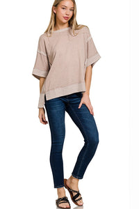 Contrast Trim Top