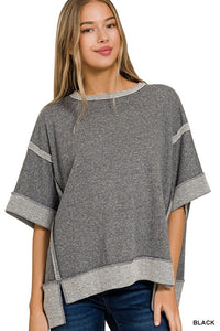 Contrast Trim Top