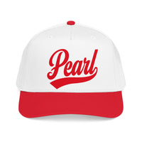 Pearl in Red Mid Profile Baseball Cap