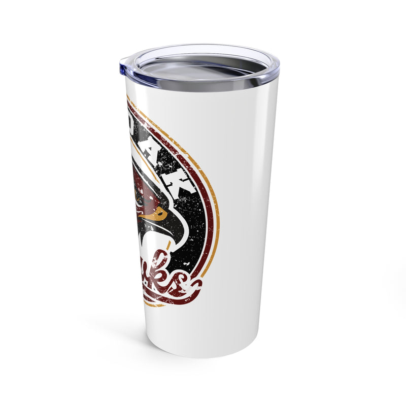 Red Oak Hawks Vintage Mascot 20 Ounce Tumbler