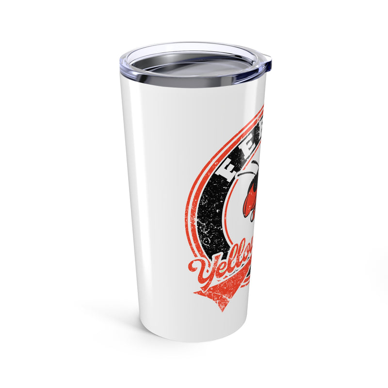 Ferris Yellowjackets Mascot Vintage Mascot 20 Ounce Tumbler