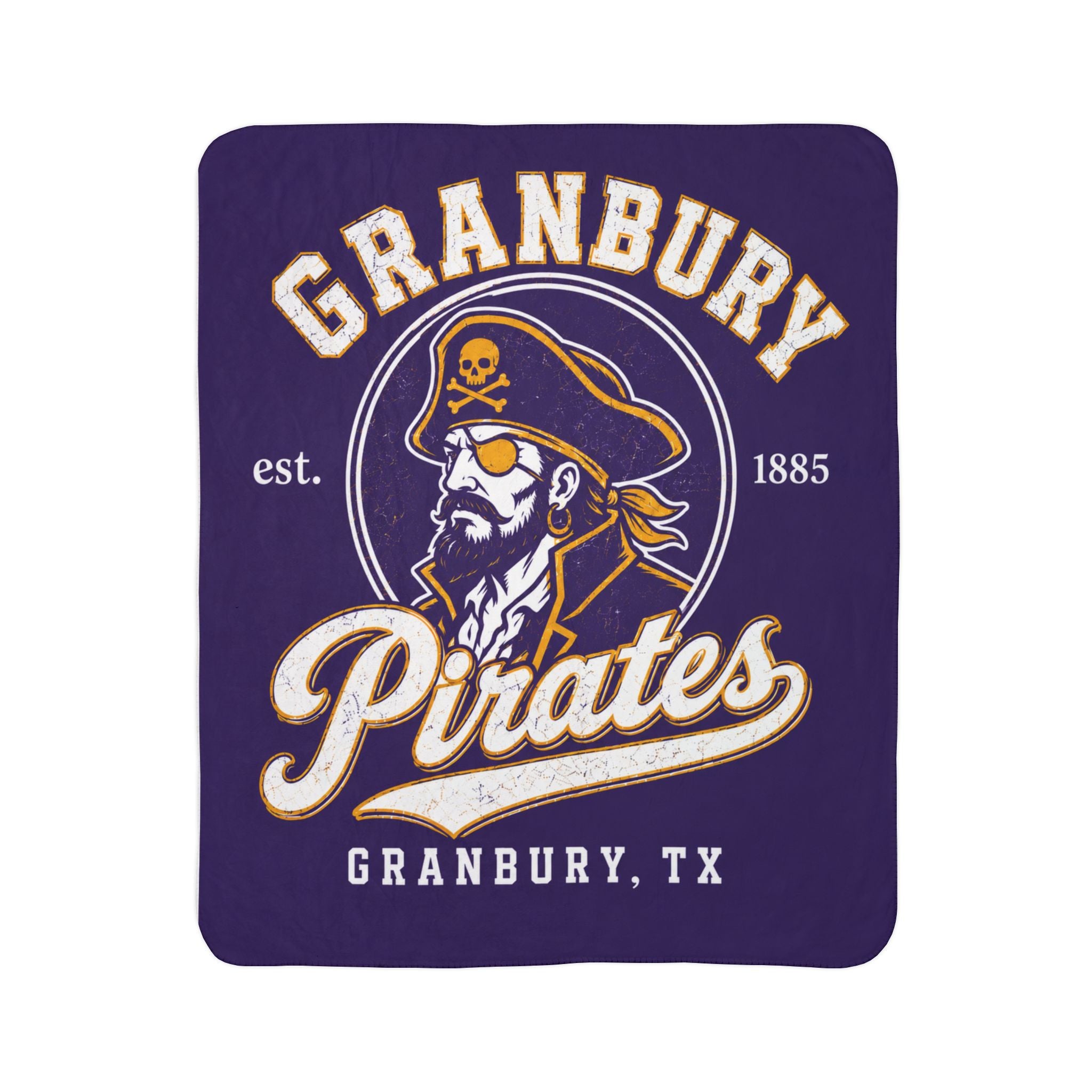 Granbury Pirates Sherpa Blanket