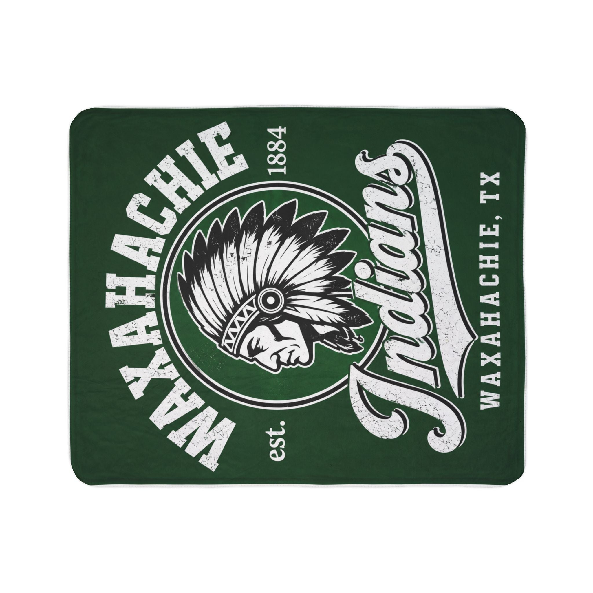 Waxahachie Indians Sherpa Blanket