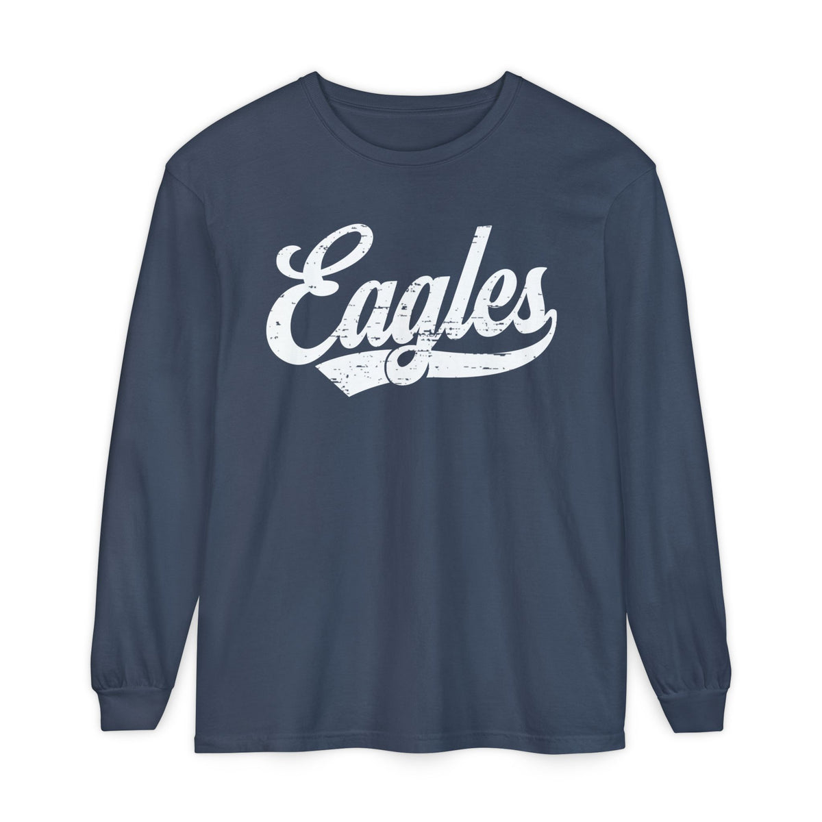 Eagles Script Long Sleeve Comfort Colors T-Shirt
