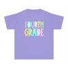 YOUTH FOURTH GRADE Pastel Font Comfort Colors Tee