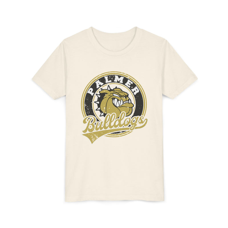 YOUTH Palmer Bulldogs Vintage Mascot Bella Canvas T-Shirt