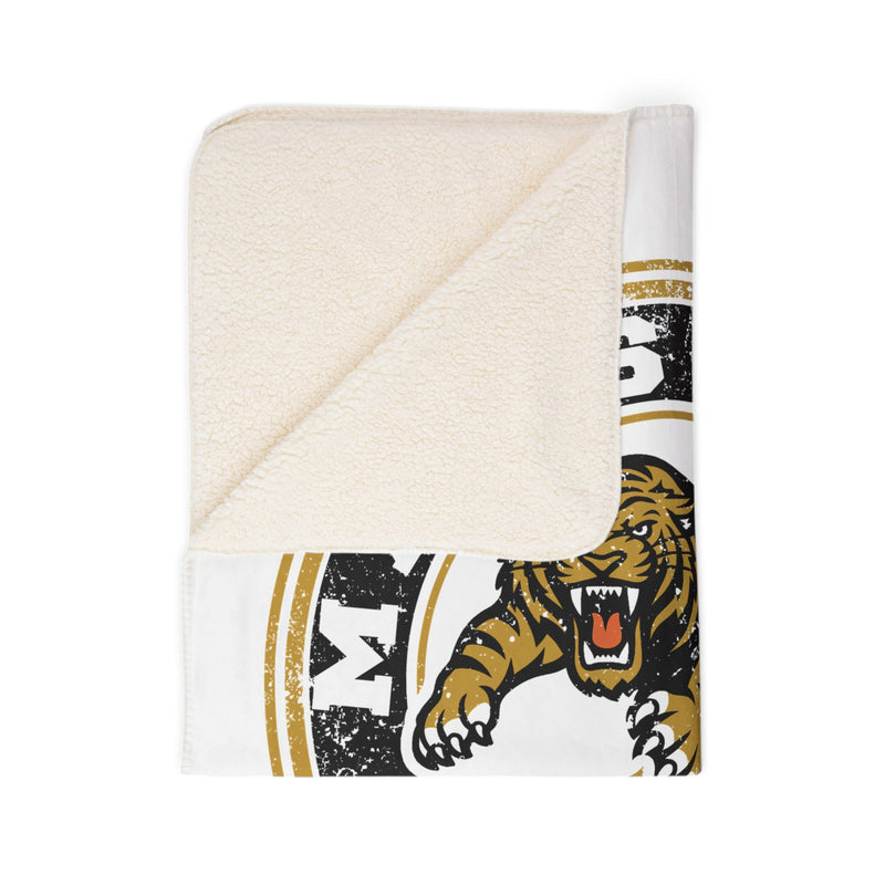 Mansfield Tigers Vintage Mascots Sherpa Blanket