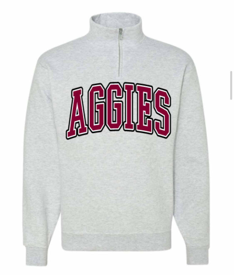 AGGIES Quarter Zip Pullover PREORDER