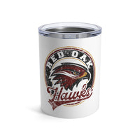 Red Oak Hawks Vintage Mascot 10oz Tumbler