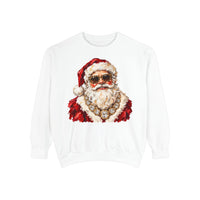 Glam Santa Comfort Colors Sweatshirt