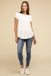 Round Hem Short Sleeve Tee