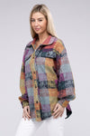 Multicolor Check Shirt Jacket