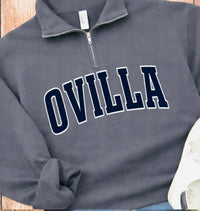 Ovilla Quarter Zip Pullover in Charcoal PREORDER