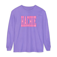 Pink Hachie Comfort Colors Long Sleeve Tee