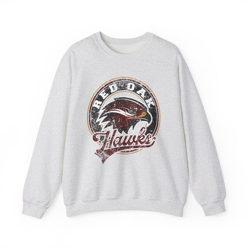 Red Oak Hawks Vintage Mascot Sweatshirt