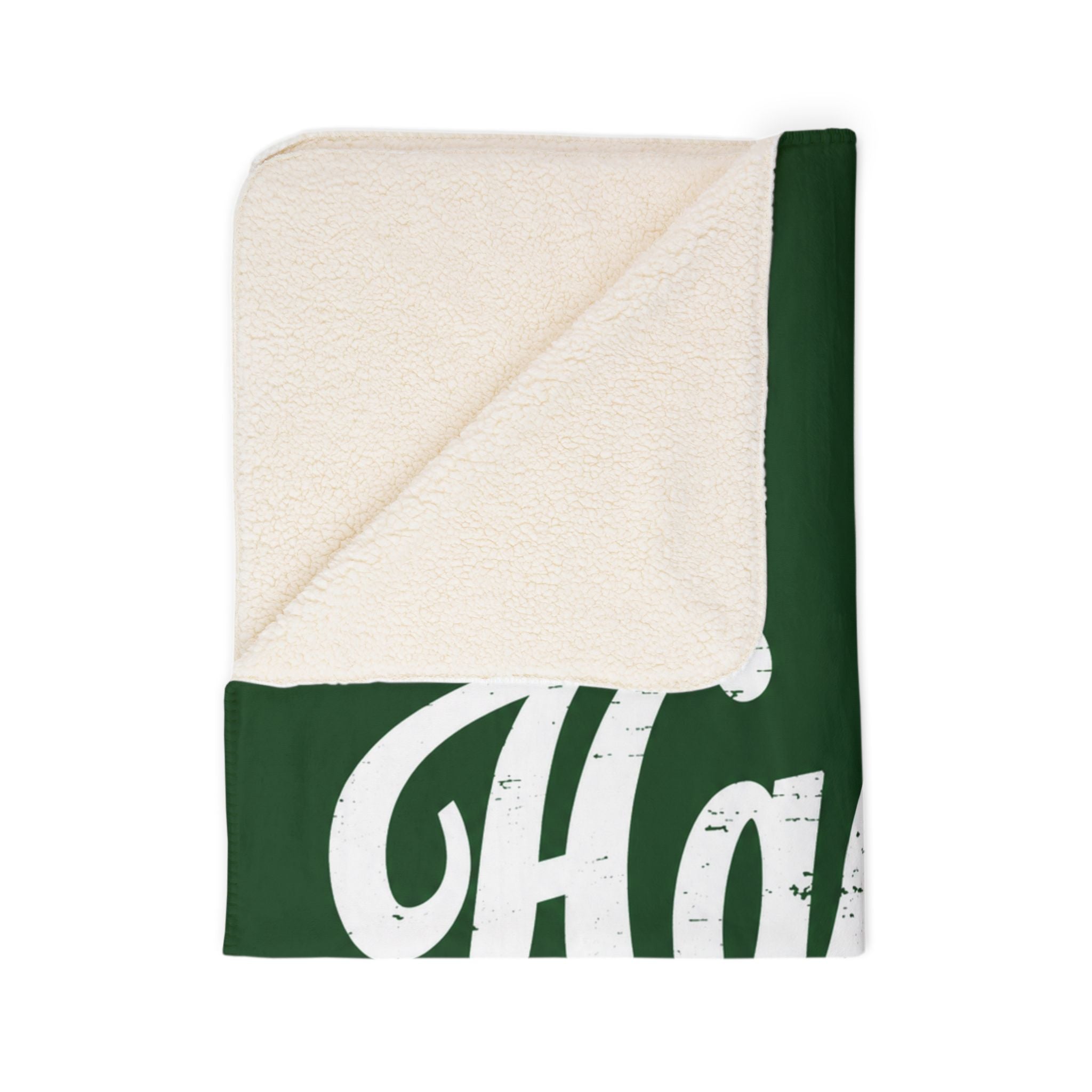 Hachie Script Sherpa Blanket